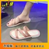 Sandalias huecas populares para mujer para el hogar, nuevas de moda casual a prueba de agua, zapatos planos de playa, primavera/verano 2026