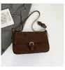 Bolsa Texturizada Retro de Alta Qualidade para Mulheres 2026 Nova Moda de Inverno Versátil Bolsa de Ombro Estilo Minimalista Bolsa Transversal para o Dia a Dia