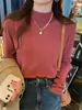 Suéter de Punto de Cachemira de Manga Larga para Mujer, Nueva Prenda Base de Cuello Alto para Otoño e Invierno, Primavera y Otoño