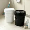 Cubo de plástico de 25L con tapa de presión, engrosado, con asa, cubo sellado, cubo para pintura química, cubo de embalaje para almacenamiento de agua de grado alimenticio, al por mayor