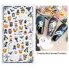 Pegatinas de alivio para uñas nuevas transfronterizas 5D Tridimensional Hueco Oscuro Halloween calabaza murciélago encaje pegatinas para uñas
