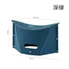 Taburete Plegable Tipo Tarjeta, Cesta Multifuncional Portátil para Acampar y Pescar al Aire Libre, Taburete de Plástico Portátil Plegable