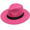 Chapéu de Cowboy Transfronteiriço Aba Larga Aba Plana Chapéu de Palha Criptografado Chapéu de Sol de Praia Novo Chapéu de Palha Masculino e Feminino Chapéu Masculino Verão