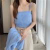 Conjunto de duas peças de camisola de pele sintética 2023 outono e inverno estilo coreano suéter de manga longa cardigã casaco feminino top solto
