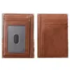 1040 Fabricante Transfronteiriço Masculino Primeira Camada Couro Crazy Horse com Cera de Óleo Porta Cartões de Couro Genuíno Retrô Europeu e Americano Porta Cartões de Crédito