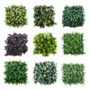 25*25cm Pared de Plantas de Césped de Milán Pared de Fondo de Césped de Plantas Verdes Decoración Pared de Flores Artificiales de Plástico Planta Verde