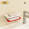 Jabonera de doble capa con drenaje, jabonera de acero inoxidable, estante de almacenamiento con drenaje para baño con bandeja de agua
