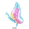 Balão de borboleta roxo gelo transfronteiriço, borboleta azul gelo, balão de folha de borboleta colorida, decoração de festa, borboleta de fundo