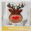 Venta Caliente Transfronteriza TUME Dibujos Animados Estilo Navideño Felpudo Baño Absorbente de Agua Antideslizante Felpudo Toilet Suave Aislamiento Frío Felpudo