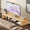 Suporte Elevador para Computador de Mesa para Sala de Jogos, Base Elevatória para Monitor, Prateleira de Armazenamento para Mesa de Escritório, Comprimento Estendido