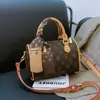 Moda Transfronteriza Bolso Pequeño Boston para Mujer 2026 Nuevo Estilo Temperamento de Dama Versátil Estampado Bolso de Hombro Único Cruzado
