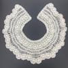 Abrigo de Algodón con Cuello de Piel para Atar al Cuello, Bordado, Encaje Ancho Calado, Chal de Encaje Decorativo, Superventas Transfronterizo