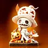 Adornos de Madera de Halloween Estilo Europeo y Americano, Decoraciones de Atmósfera Festiva, Adornos de Escritorio, Regalos Preferidos y Adornos Artesanales