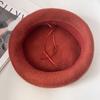 Boina de Lana Transfronteriza para Niños, Bonita Boina, Sombrero de Artista Retro Británico Cálido para Otoño e Invierno para Mujeres, Fábrica de Comercio Exterior