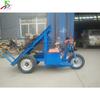 Carro elétrico para puxar tijolos planos, dirigindo caminhão basculante para puxar tijolos, manivela manual, descarregamento automático, canteiro de obras, tijolos de volta, caminhão de três rodas