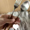 Conjunto de Talheres de Madeira Maciça Nogueira com Colher e Hashis de Aço Inoxidável 304 para Uso Doméstico com Cabo de Madeira Colher de Sopa Talher de Jantar Ocidental