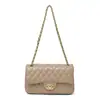 Bolsa feminina de luxo, novo modelo 2026, bolsa de corrente de grande capacidade em couro envernizado, bolsa de ombro e transversal versátil estilo Chanel