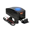 Cargador para Motocicleta 12V24V Carga Rápida para Teléfono Móvil PD Accesorios USB Interfaz de Cargador Modificada para Motocicleta con Interruptor