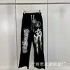 Moda Retro Europea y Americana Estilo Estrella del Infierno Infierno Sudadera con Capucha Holgada Sudadera para Hombre Conjunto para Mujer Tendencia Otoño