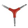 Herramienta de reparación de bicicletas herramienta de tres puntas tipo Y llave Allen 4/5/6mm llave con mango rojo
