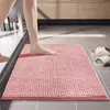 Alfombra de Piso de Chenilla de Pelo Corto Transfronteriza para Entrada, Dormitorio, Mesita de Noche, Cocina, Suave, Absorbente de Agua, Alfombra Antideslizante para Dormitorio