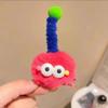 Acessórios de gancho de cabelo de pelúcia colorido monstrinho grampo de cabelo feminino boneca feia grampo de cabelo peludo clipe bico de pato borda cocar engraçado