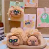 Llavero de Capibara de Dibujos Animados Colgante para Mochila Adorno Muñeco Bola de Pelo Colgante de Llavero Evento Regalo Pequeño