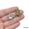 Accesorios para Joyería DIY Transfronterizos al por Mayor Colgante de Búho Retro Collar Pulsera Llavero Hechos a Mano Colgante de Aleación