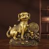 Estatueta de Cachorro de Cobre com Moedas de Cobre, Doze Cachorros do Zodíaco, Decoração para Sala de Estar, Ornamento para Hall de Entrada, Presente de Inauguração de Escritório