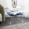 Mesa de Café Acrílica Transparente Mesa Lateral Personalizada para Sofá Mesa para Habitación de Hotel Sala de Recepción de Negocios Fabricante Procesamiento Hecho a Mano
