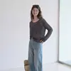 Cárdigan de protección solar de seda de hielo gris, transparente, calado, para mujer, holgado y fino, con tiras, adecuado para el verano, top de punto para aire acondicionado