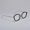 Tb011 Redondo Retro Se Puede Equipar con Montura para Gafas de Miopía Montura de Gafas Ópticas Planas Igual que la de las Celebridades de Internet