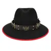 Chapéu Xizang Europeu e Americano Transfronteiriço Outono e Inverno Novo Chapéu de Cowboy Xizang Feminino Chapéu para Homens e Mulheres Acessórios de Chapéu com Cabeça de Touro para Exterior