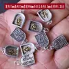 Cuatro Estatuas de Buda Plateado Dorado Chapado Oro Antiguo Dorado DIY Estéreo Finamente Tallado Estilo Tibetano Pulseras Colgantes Colgante Joyería