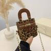 Bolso Súper Trendy Estampado de Leopardo 2026 Otoño e Invierno Nuevo Estilo Coreano de Nicho Bolso Mini de Hombro Cruzado Bolso de Moda para Mujer