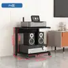 Gabinete Amplificador Multicapa para Sala de Estar Hogareña Estante Móvil para Altavoces Mezclador Soporte de Almacenamiento para Cine en Casa