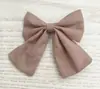 Acessórios de Cabelo para Meninas Outono e Inverno Transfronteiriços Aliexpress Populares Grampo de Cabelo com Laço Estampado Estilo Preppy Acessórios de Cabeça para Crianças 5104