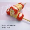 Juguete de Comida de Simulación Plátano Espino Candied DIY Pasador Funda de Teléfono Imán de Nevera Colgante Decoración Resina