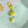 Novo Chaveiro Nuvem Sem Falar Excêntrico, Pingente Divertido de Desenho Animado para Mochila de Meninas, Pequeno Acessório para Melhores Amigas e Casais