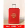 Conjunto de Malas de Casamento, Capa de Casamento para Dote, Mala com Senha, Saco à Prova de Poeira com Caractere de Felicidade Dupla, Capa Protetora para Bagagem, Vermelho
