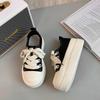 Zapatos Casuales de Lona con Suela Gruesa para Mujer, Nuevos de Primavera 2026, Zapatillas de Plataforma Versátiles que Aumentan la Altura para Personas Bajitas, Mocasines con Punta Ancha