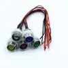 Luz Indicadora de Furo 12mm LED Difuso/Spot Alta Luminosidade Luz de Sinalização 3V 6V 12V 24V 220V com Fio 20CM