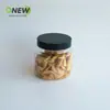 Pote de Plástico Espesso para Alimentos de Pet de 370ml para Biscoitos, Chá de Flores e Alimentos Cozidos, Pote Redondo com Armazenamento Selado para Doces