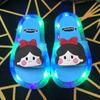 Zapatillas Luminosas para Niños de Celebridad de Internet Zapatos de Cristal de Moda Luces Brillantes Zapatillas Ligeras para Niños y Niñas