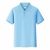Camiseta polo de algodão lisa com lapela manga curta impressão de LOGO figura grupo empresarial atividade T-shirt macacão bordado