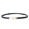 Cinturón de Perlas para Mujer Estilo Chanel Todo-partido Delgado Decorativo para Falda Cintura Delgada Ajustable Simple Todo-partido