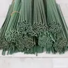 Não. 2 Hastes Florais Manuais DIY Haste de Flor Arame de Ferro Verde Galho de Flor Haste de Rosa Manual Haste Torcida 2mm Revestida de Verde Haste Floral Flor