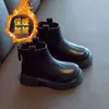Botas para Niña Botas tipo Martin para Niño 2026 Otoño/Invierno Nuevas Elegantes de Caña Baja Botas de Algodón de Princesa Botas Cortas con Forro de Terciopelo para Niño