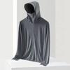 Ropa de protección solar de seda de hielo de verano para hombre 2023 nueva anti-ultravioleta delgada transpirable ropa de protección solar abrigo para pesca al aire libre marea