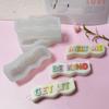 Sanxin barra de letras vela de aromaterapia molde de silicona DIY piedra aromática jabón hecho a mano yeso herramienta abrasiva exclusivo transfronterizo